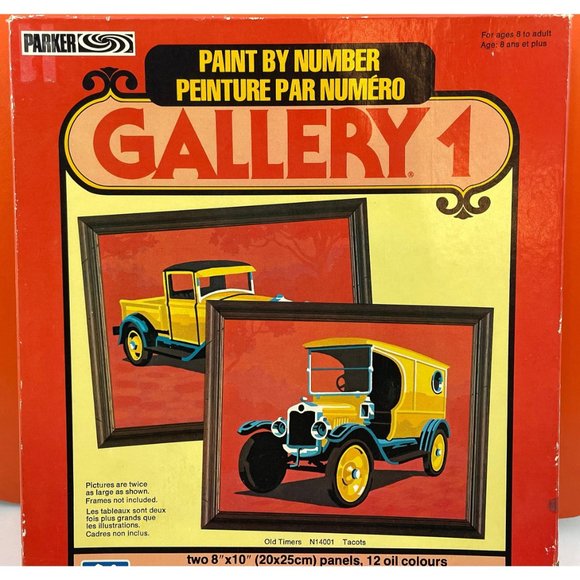 Parker Paint by number kit, vintage pbn kit, Gallery Series,  new old stock 70s - Picture 3 of 10